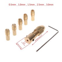 7pcs/set 2/2.35/4.05/5.05mm 전기 모터 샤프트 미니 척 픽스처 클램프 0.5-3., 2mm