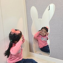 아크릴거울 대형 안전거울 유아 아기 어린이 깨지지 않는 거울 욕실 붙이는 전신거울, 3.부끄 호랑이 대형