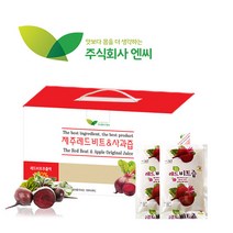 주식회사엔씨 제주레드비트&사과즙 100ml 30포 1박스, 4박스
