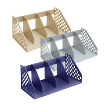 심플 4단 책꽂이 북엔드 사무실 가정집, 네이비