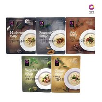 [모비딕컴퍼니] 간편식스프 닭곰탕 돼지국밥 식당재료 삼계탕 감자탕 동태탕 간식 식자재, 넥시&아리&코스▶ 청정원 우리쌀 크림수프60g 3인분용, 넥시&아리&코스▶ 구운마늘크림수프