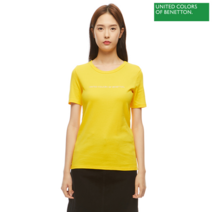 베네통 Logo t-shirt in long fiber cotton 1S_3GA2E16A2_0T5