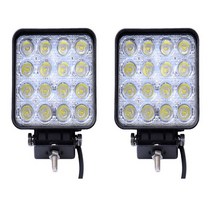 미니 작업등 LED 바 오프로드 트랙터 SUV 4x4 자동차 헤드라이트 12V 트럭 48W, 02 2PCS_01 48W