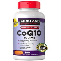 코큐텐 코엔자임 coq10 300mg 100젤 커클랜드 Kirkland