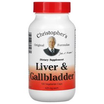 크리스토퍼스오리지널포뮬러 리버 갈블레더 425mg 베지캡슐 100정, 5병