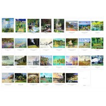 라라콩 모네 그림 엽서 30장세트 인테리어소품, 세트
