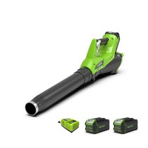 그린웍스 40V 충전식 엑시얼 브로워 베어툴 5Ah 1팩 2팩 충전 브로아 부로아 브로어 눈 낙엽 청소기 제설장비, 선택03_40V 엑시얼 브로워 5Ah 2팩