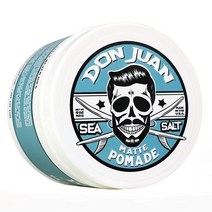 Don Juan Sea Salt 매트 포마드 | 수성 | 미디엄 홀드 | 매트 마감 | 천연 식물 추출물 및 해양 미네랄 | 서핑 왁스 향 113.4g(4온스)