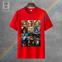 NAS 구축 nasNas 앨범 커버 Dj oasled Illmatic Festival Trap Hip Hop Rap 2 Pac Ny 티셔츠, 06 0007570-Red_05 XL