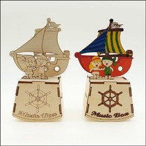 [∂LL7] 향앤미과학 DIY 꾸기 오르골 요트와 소년소녀 인테리어뮤직박스 소품 장식품 예쁜_h§eEA, §본상품§e