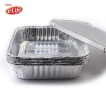 국산 은박 도시락 조개구이 치즈 식기 용기 일회용 보온 죽통 5P
