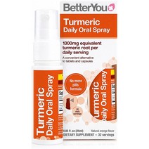 영국 베러유 BetterYou Turmeric Daily Oral Spray 터메릭 데일리 액상 스프레이 오렌지향 25ml, 3팩