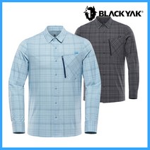 블랙야크 남성 여름 등산복 운동복 남자 우븐 체크 셔츠 M테이크2셔츠-1 1BYYSM2005