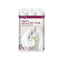 코디 블랑 플러스 천연펄프 3겹 키친타월 150매, 12롤, 10팩