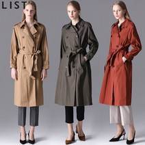 [리스트.] [리스트] 레이첼 더블 브레스트 코튼 트렌치 코트