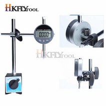 블록게이지 측정 웨지 다이얼 유니버설 미니 유연한 테스트 표시기 마그네틱베이스 홀더, 노란색