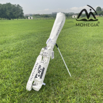 MOHEGIA 폭발 골프백 PU 방수 내마모성 거치대 가방, 화이트