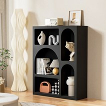 북유럽 다용도 거실 선반 수납장 거실 디스플레이 캐비넷 스토리지, 블랙