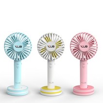 로랜텍 VJJB 손거울 겸용 대용량 휴대용 선풍기, 화이트