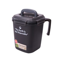 냄새가 새지않는 밀폐형 음식물 쓰레기통 가정용 싱크대 음쓰통-4.8L
