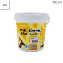 멀티플러스 수성 바니쉬 목재용 도료 투명 무광 1L