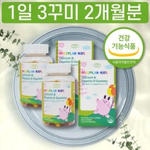 맛있는 사과맛 딸기맛 캐나다산 키즈 아이 어린이 청소년 초등생 중학생 칼슘 비타민 D 꾸미 토끼 비타민디 베타카로틴 함유 한달분 2개월분 CANADA KIDS CHILD CALCI