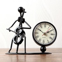 빌한슨 건전지탁상시계 책상 미니 탁상 빈티지 시계, 본상품