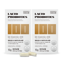 뉴트라라이프 락토 프로바이오틱스 100억 15g, 30정, 2개