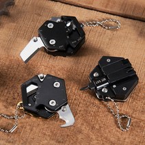 SGSG 14iN1 캠핑 만능공구 멀티키링, 멀티공구키링, 블랙_one size, 멀티공구키링:블랙_one size