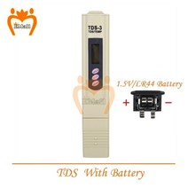 tds측정기 수질 측정기 검사기 휴대용 디지털 물 측정 펜 도구 배터리 계, 5-배터리가 있는 tds