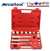 mr cartool 17pcs 알루미늄 베어링 레이스 씰 드라이버 디스크 도구 마스터 세트 휠 액슬 부싱 설치 키트 자동차 수리 도구