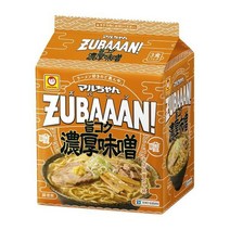 Toyo Suisan 도요 수산 마루짱 즈방 봉지라면 진한 미소 된장맛 126g 3봉입