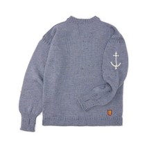 국내 정품 건지 울른스 Guernsey Woollens 피셔맨 홀가먼트 스웨터 - 새도우 넵