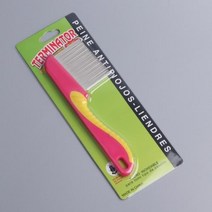 애완견 고양이 이가 방지 빗 구충제 알을 위한 스테인레스 스틸 길고 짧은 바늘 매듭 창살, Long Needle Blister+Rose Red