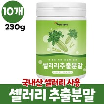 셀러리 분말 샐러리 가루 국산 셀러리추출분말 파우더 샐러리분말 셀러리분말먹는법 celery, 10개, 230g
