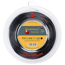 Kirschbaum Reel Pro Line II 테니스 스트링 1.25mm/17게이지 [미국 직배송], Black