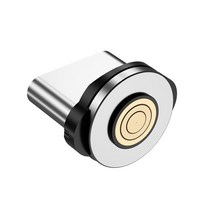 AUFU-아이폰 호환 12 샤오미용 마그네틱 케이블 3A 고속 충전 마이크로 USB c형 자석 충전기 휴대폰 데이터 코드 2m 1m, [17] Only Plug for Type C, [01] 1m