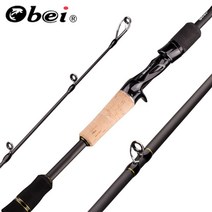 Obei ELF 1.68 2.1 2.4 캐스팅 스피닝 낚싯대 여행 vara de pesca 거리 보트 루어 두 팁 5-50g MMH 빠른 낚싯대, 캐스트7 MH, 협동사