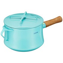 단스크 DANSK 범랑 편수 냄비 뚜껑포함, 청록, 18cm