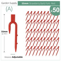 20-50PCS 딸기 심기 포크 발굴 50mm 93mm 108mm Stolon 고정 장치 포도 나무 누르는 수박 등반 줄기 클립, [01] Red-55mm x50pcs