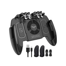 PUBG 모바일 컨트롤러 조이스틱 Turnover 버튼 게임패드 for iOS Android Six Finger Operating With 쿨링팬