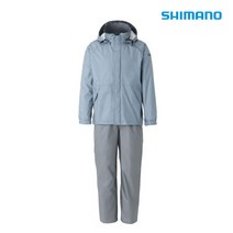 윤성정품 시마노 DS 베이직 레인 슈트 RA-027Q 블루 그레이 낚시복 우비 비옷, 블루 그레이 XL