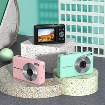 감성 미러리스 카메라 1080p 브이로그 입문자용 디지털 독일 유튜버 미니 디카 풀프레임 레트로 빈티지, 단일사이즈, 블랙 표준 구성 + 배터리 + 32G 메모리 카드