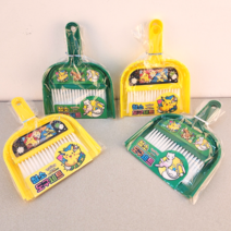 포켓몬스터 피카츄 포켓몬 캐릭터 청소 도구 미니 빗자루 쓰레받이 세트 초등 새학기 준비물 학용품 선물 [엘리빅마켓], 1.포켓몬 청소도구세트_1개(랜덤)