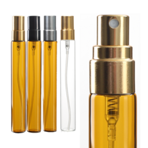 향수 용기 스프레이 공병 투명 브라운 휴대용 화장품 리필용기, AI블랙캡 투명스프레이5ml
