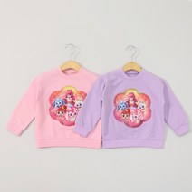 핑크핑 스팽글 반전 맨투맨 티셔츠 봄 여아 유아 아동 키즈 주니어 7-15호