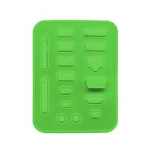 USB 캡 포트 커버 데스크탑 PC 노트북을위한 방지 방지 방지 방지 방지 방지 방지 보호기 16 개, 녹색
