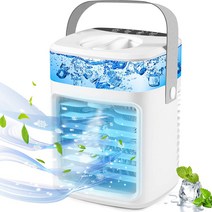 Air Conditioner Fan Portable Air Conditioner Rechargeable Evaporative Personal Air Cooler Humidifi, 1개
