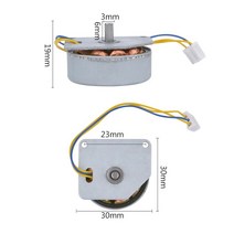 자가 발전기 휴대용 소형 YIMAKER-3V-24V 미니 3 상 핸드 제너레이터 암호 잠금 장치 DIY 가정용 5개/1, 01 2PCS Motor