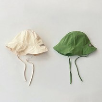 후암마켓 아동벙거지 써니 보넷 끈 버킷햇 모자 2장세트